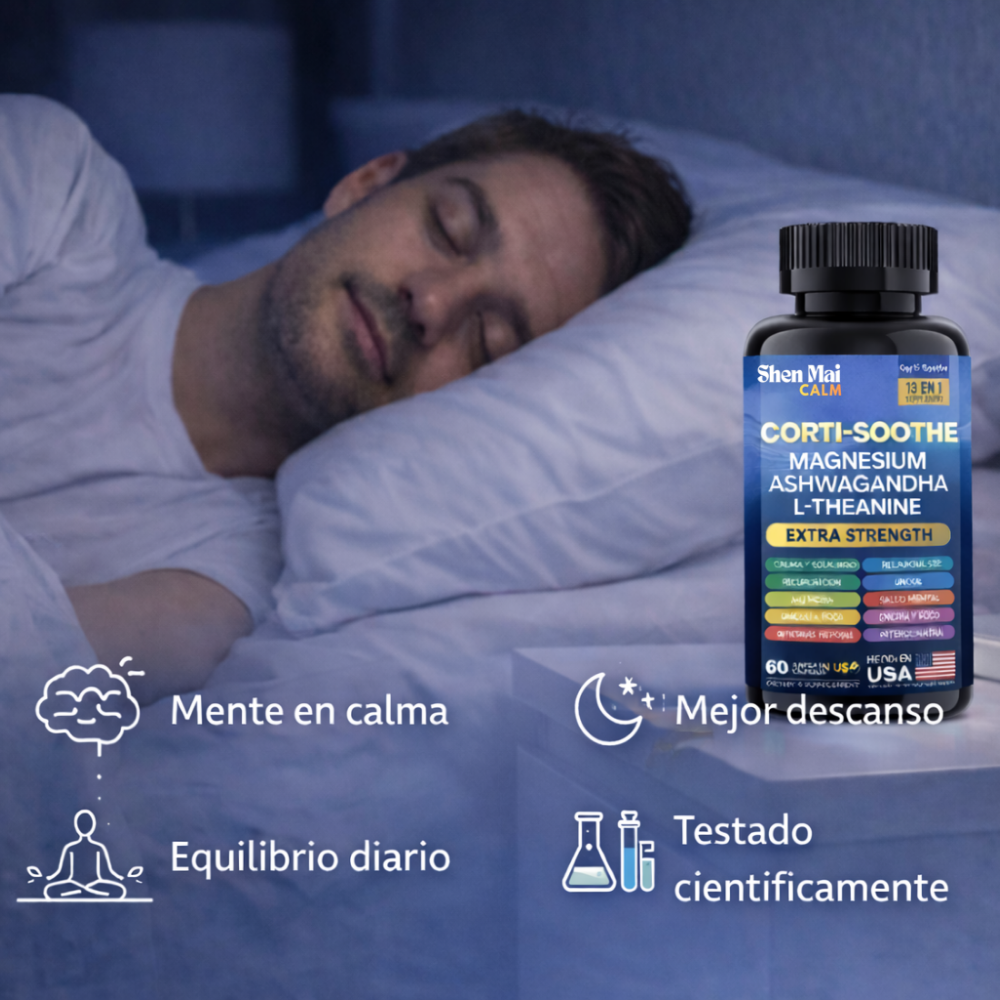 Suplemento antiestrés con Magnesio y Ashwagandha - ShenMai Calm
