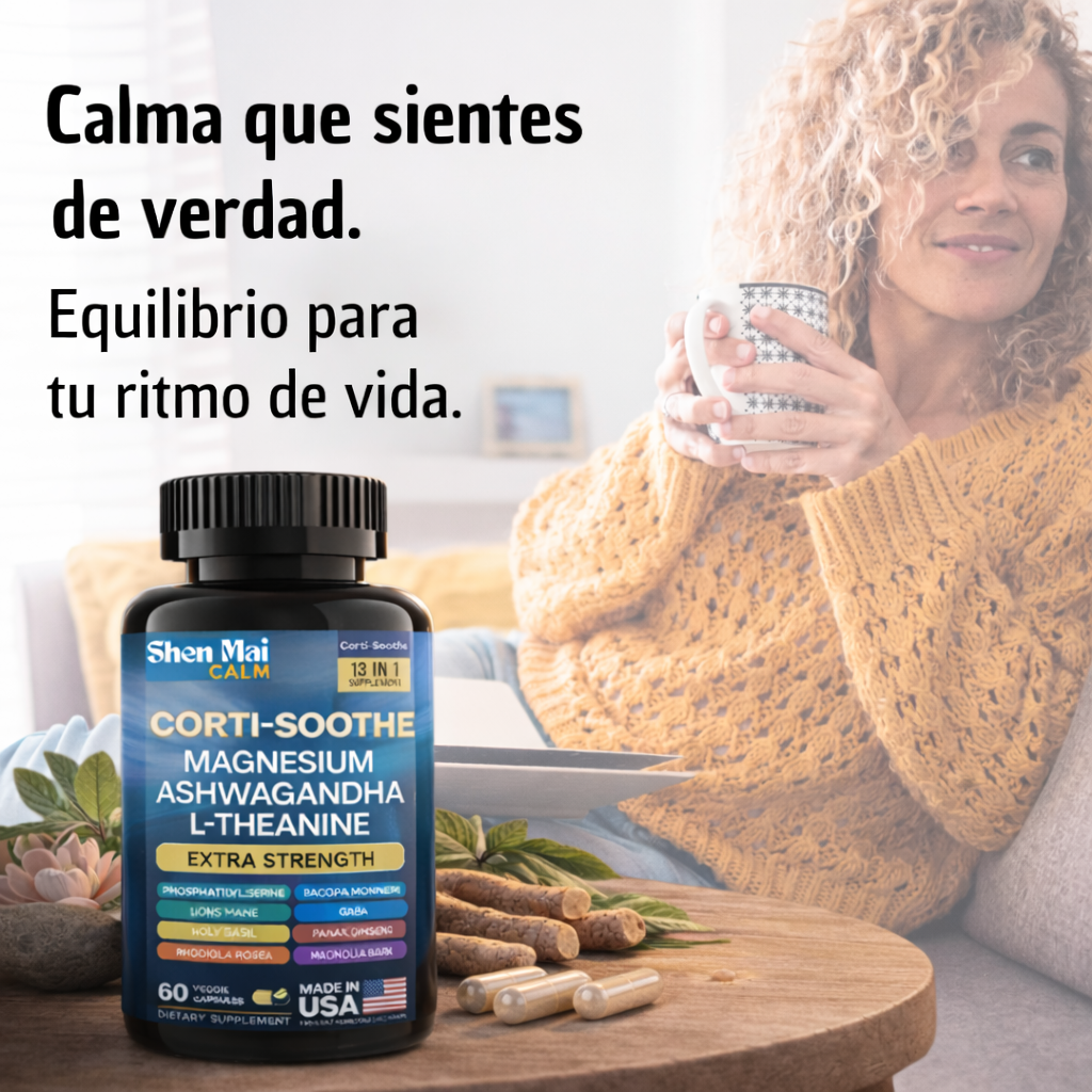 Suplemento antiestrés con Magnesio y Ashwagandha - ShenMai Calm™