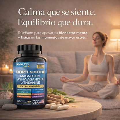 Suplemento antiestrés con Magnesio y Ashwagandha - ShenMai Calm