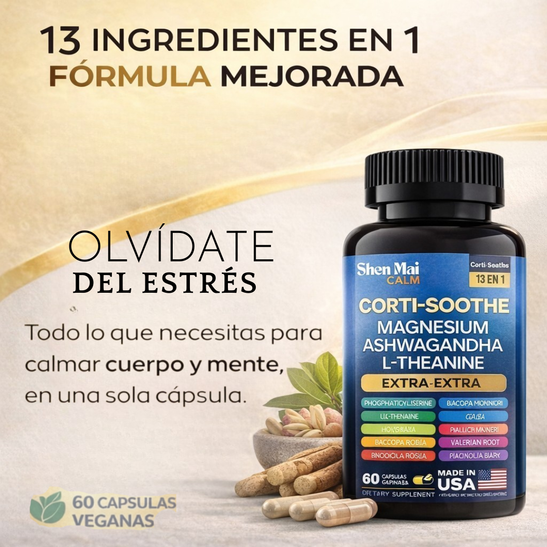 Suplemento antiestrés con Magnesio y Ashwagandha - ShenMai Calm™